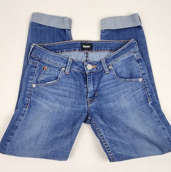 Hudson Bacara Crop Straight Crop Stretch Denim Jeans. Size 25 - Picture 5 of 9